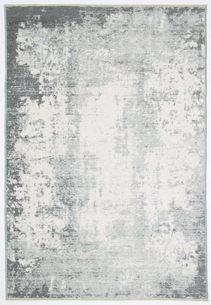 Rustic Vintage Abstract 2 in 1 Reversible Rug Grey