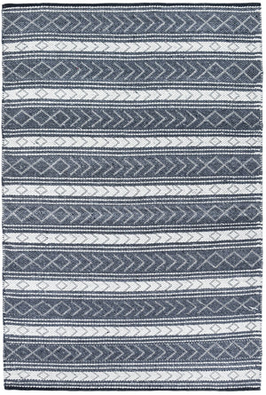 Kiana Flatweave Wool Charcoal Rug