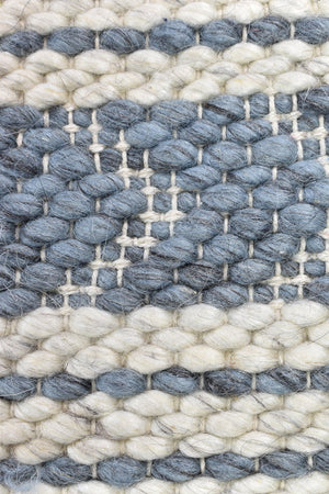 Kiana Flatweave Wool Grey Rug