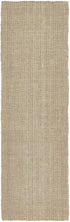 Chunky Natural Fiber Barker Platinum Runner Rug