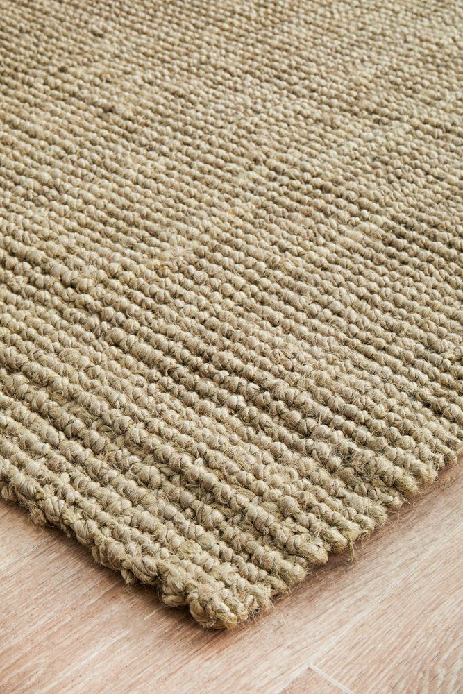 Chunky Natural Fiber Barker Platinum Runner Rug