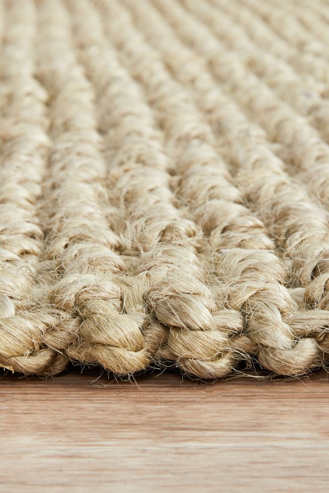 Chunky Natural Fiber Barker Platinum Runner Rug