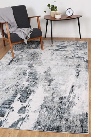 Ermina Modern Abstract Grey Rug