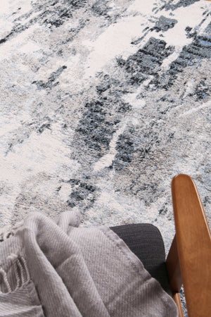 Ermina Modern Abstract Grey Rug