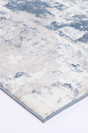 Ermina Modern Abstract Blue Rug