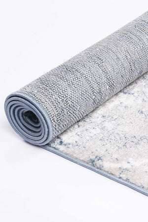 Ermina Modern Abstract Blue Rug