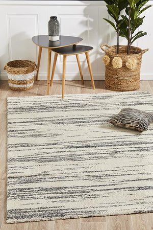 Broadway Evelyn Contemporary Charcoal Rug - Floorsome