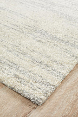 Broadway Evelyn Contemporary Silver Rug - Floorsome