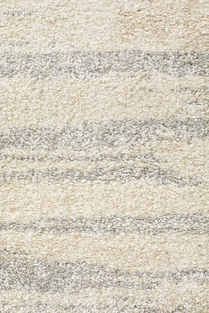 Broadway Evelyn Contemporary Silver Rug - Floorsome