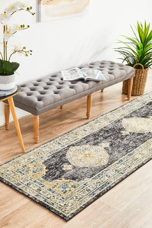 Century 955 Charcoal Runner Rug