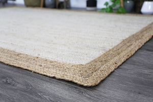 Hampton Light Pink Centre Jute Rug