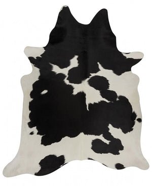 Exquisite Natural Cow Hide Black White - Floorsome