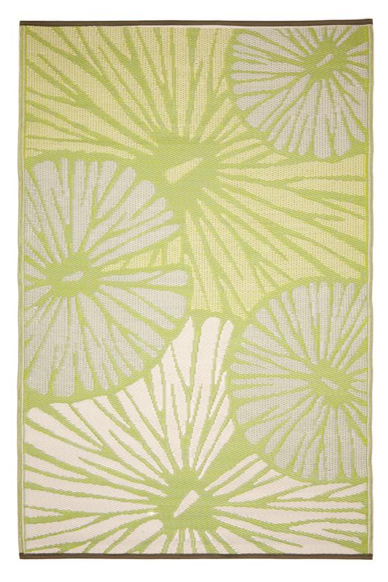 Outdoor Rug Recycled Plastic  - Citrus Lily Green