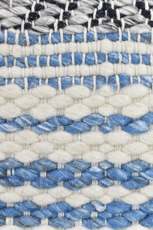 Berber Blue Flatweave Rug