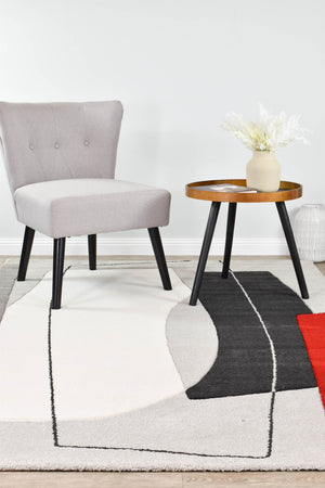 Aria Grey Red Rug
