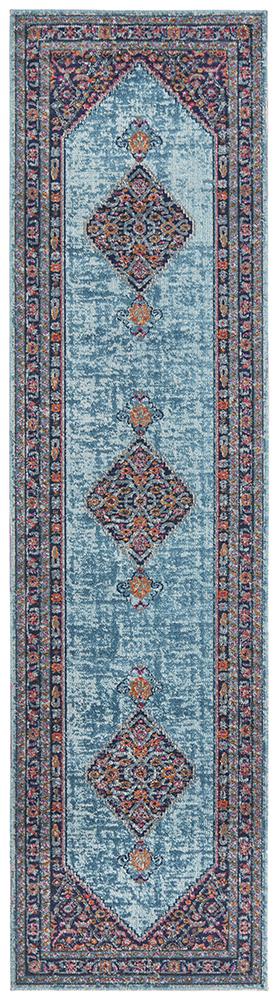 Eternal 910 Blue Runner Rug