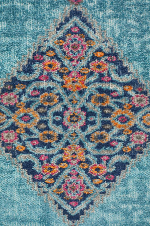 Eternal 910 Blue Runner Rug