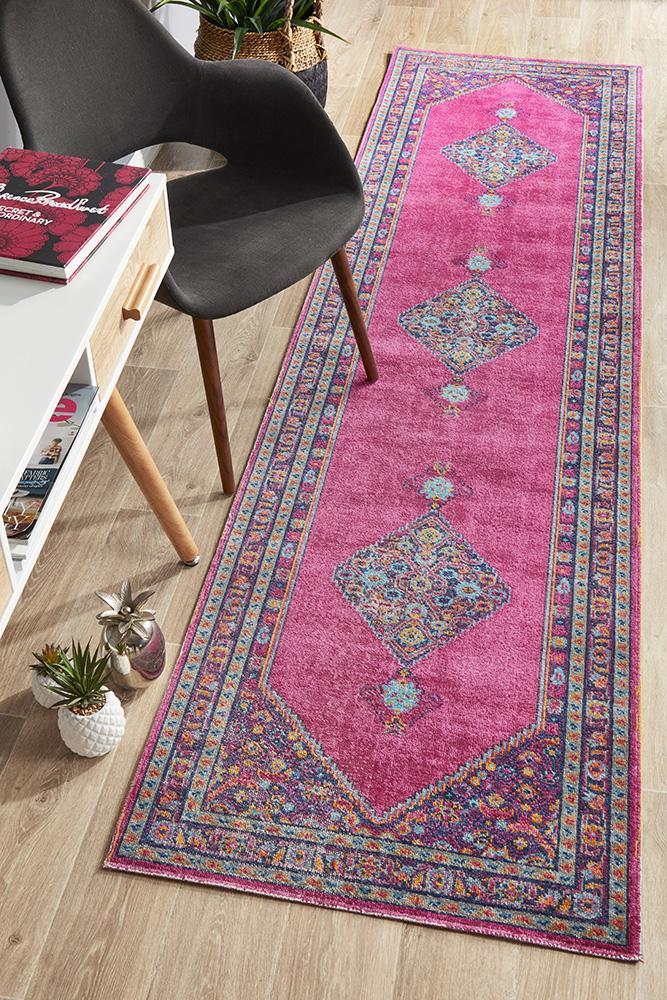 Eternal 910 Pink Runner Rug