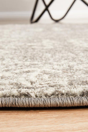 Pidgeon Grey Transitional Round Rug
