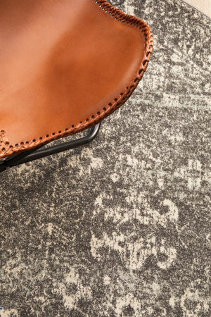 Pidgeon Grey Transitional Round Rug