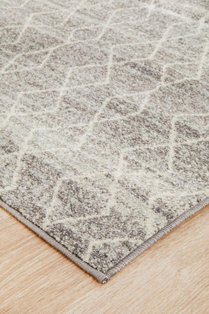Remy Silver Transitional Runner Rug