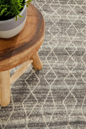Remy Silver Transitional Runner Rug