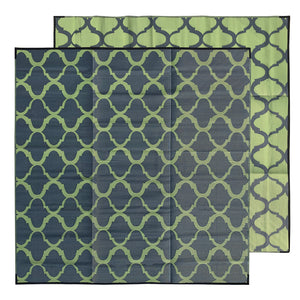 MOROCCAN Recycled Plastic Mat, Martini Olive 3x3m