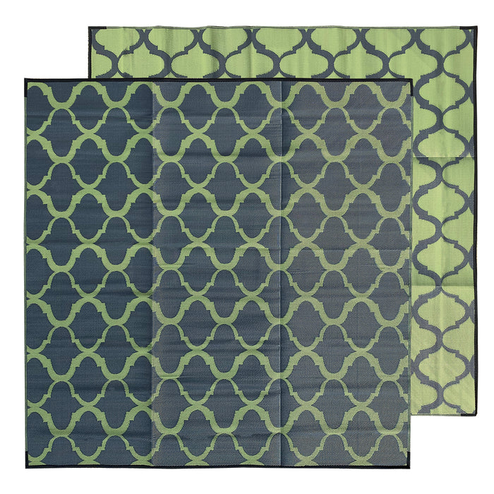 MOROCCAN Recycled Plastic Mat, Martini Olive 3x3m