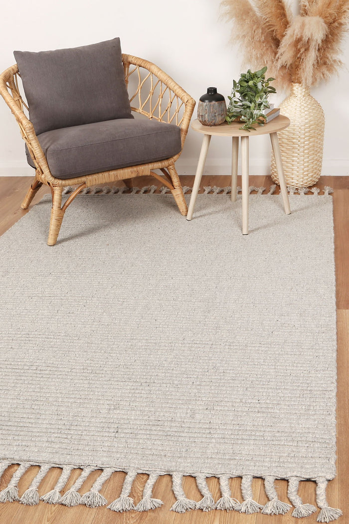 Leilani Modern Wool Grey Rug