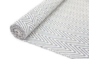 Illusion Grey Natural Cotton Rug