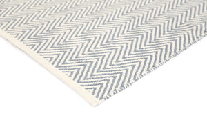 Illusion Grey Natural Cotton Rug