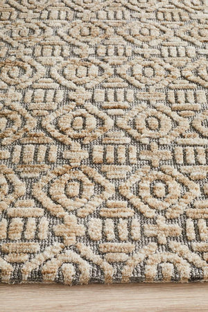 Levi Hannah Natural Grey Rug