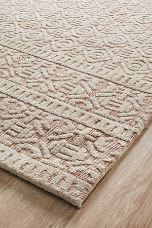 Levi Gloria Peach Ivory Rug