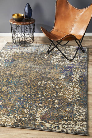 Danica Transitional Rug Blue Grey - Floorsome