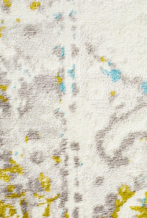Metro 602 Transitional Rug White Green Blue