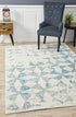 Metro 604 Modern Rug Blue Grey White