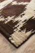 Moroccan Diamond Design Rug Chocolate - Floorsome