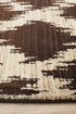 Moroccan Diamond Design Rug Chocolate