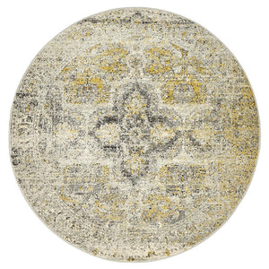 Museum 868 Silver Round Rug