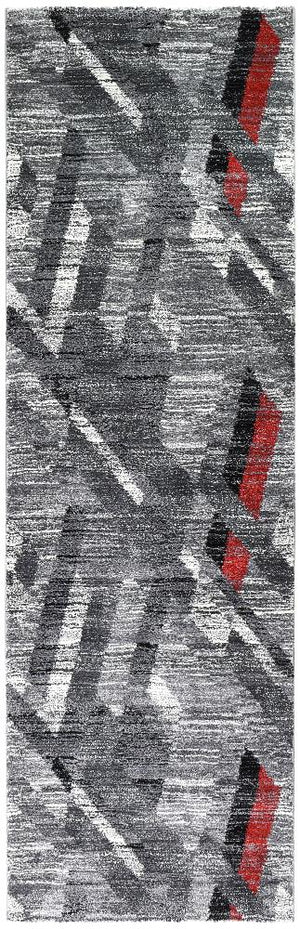 Marvel 370 Light Grey Red Runner