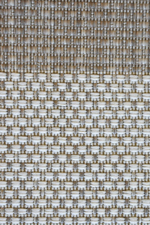 Pergola Cream Beige Border Indoor Outdoor Rug