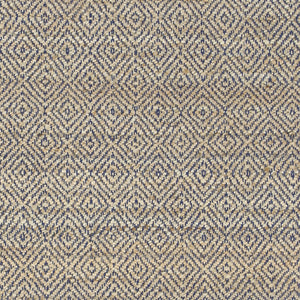 Oslo Navy Jute Diamonds Flat Weave Rug