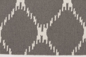 Flat Weave Stitch Design Rug Grey - Floorsome