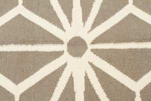 Dandelion Flat Weave Rug Grey - Floorsome