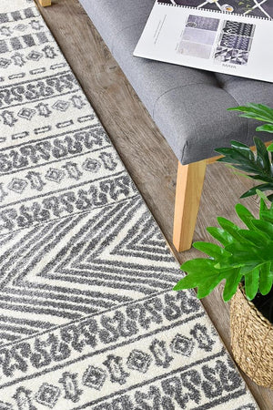 Vision 343 Cream Light Grey Runner