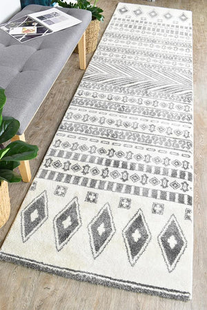 Vision 343 Cream Light Grey Runner