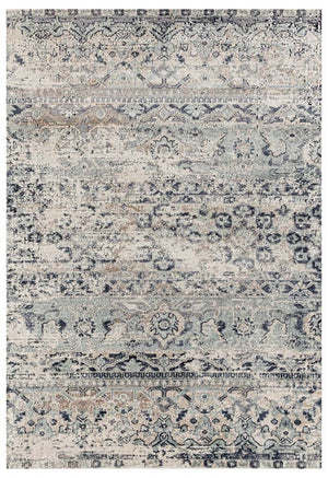 Providence Esquire Segments Traditional Blue Rug