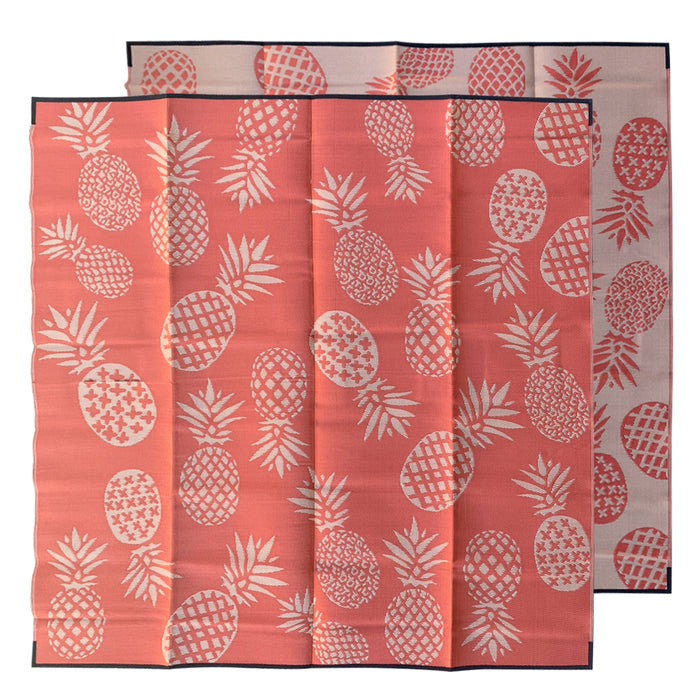 TUTTI FRUTTI Recycled Plastic Mat, Sunset Orange 3 x 3m