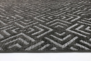 Samba Ash Grey Peaks Indoor Outdoor Rug