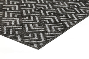 Samba Ash Grey Peaks Indoor Outdoor Rug